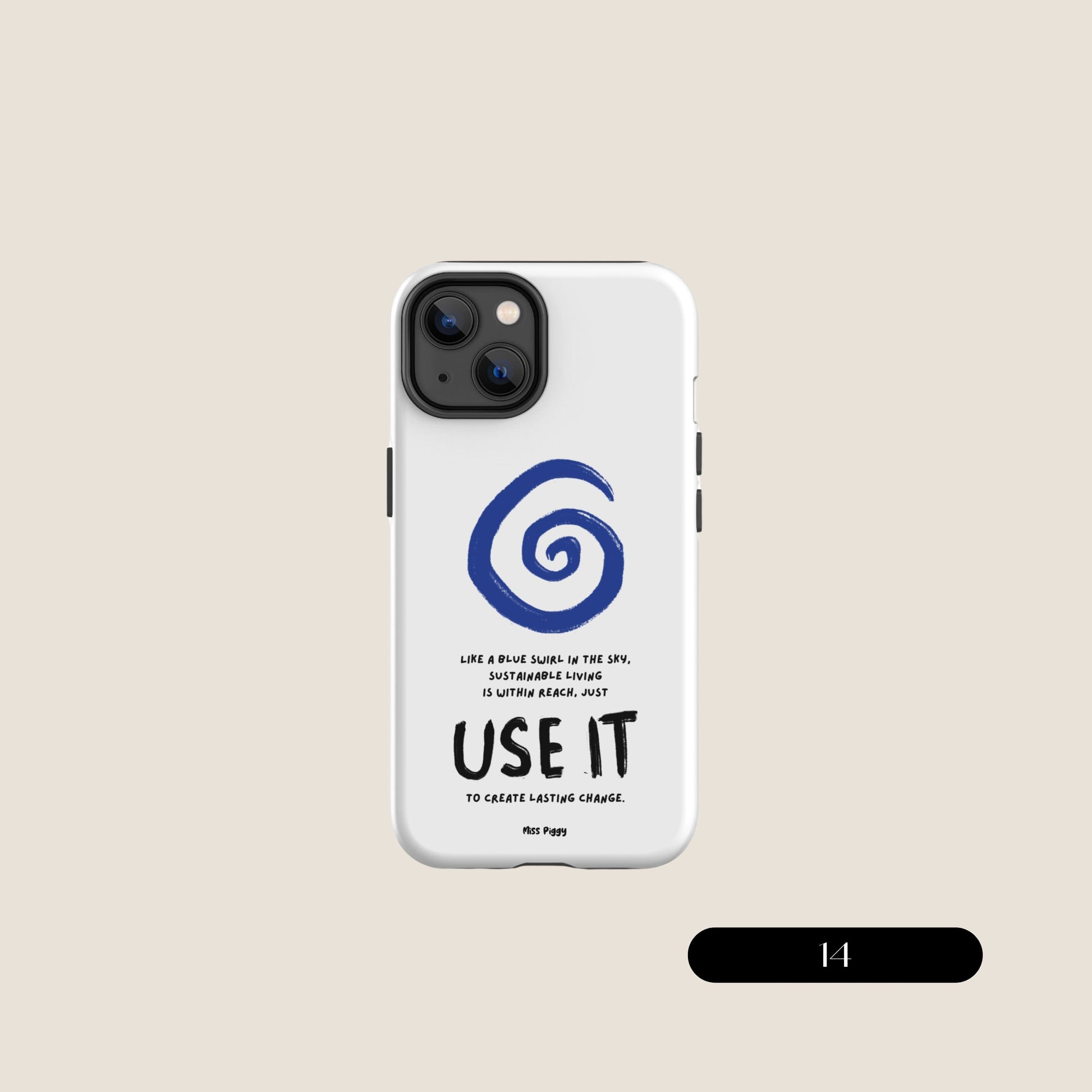 WHITE SWIRL iPhone® Tough Case