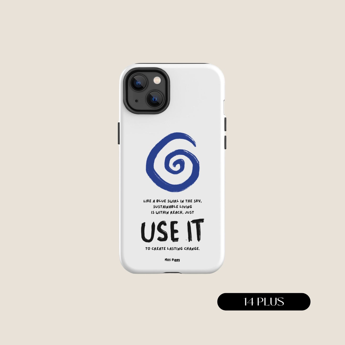 WHITE SWIRL iPhone® Tough Case