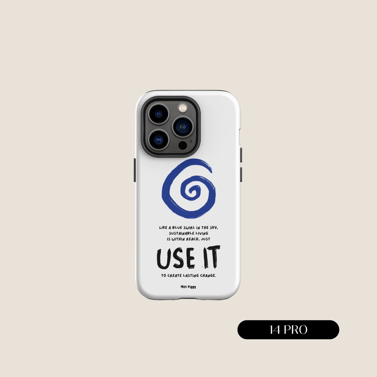 WHITE SWIRL iPhone® Tough Case