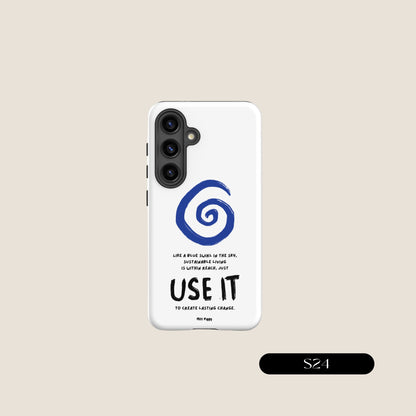 WHITE SWIRL Samsung® Tough Case