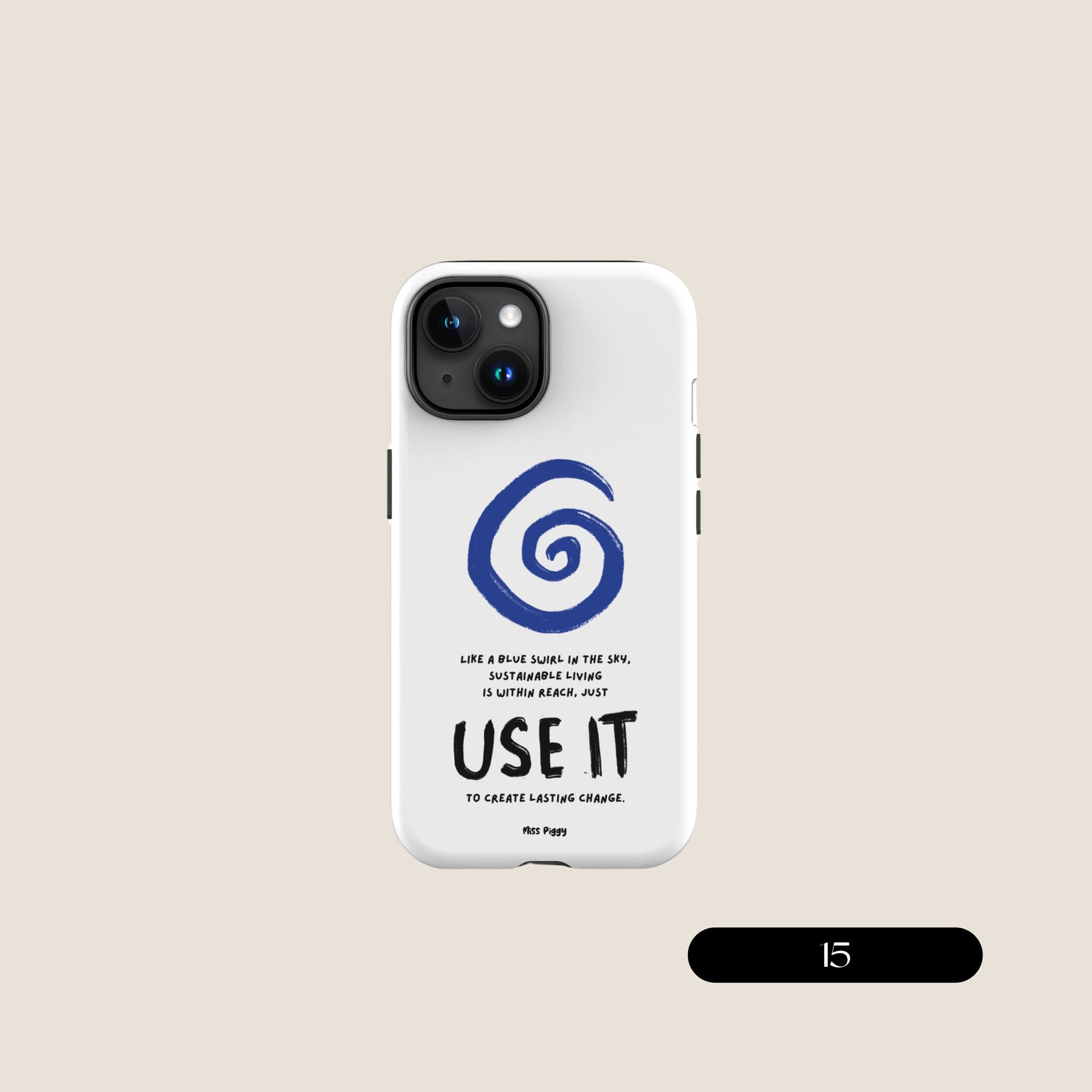 WHITE SWIRL iPhone® Tough Case