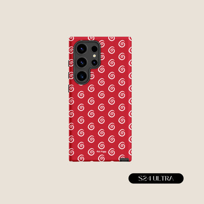 RED SWIRL Samsung® Tough Case