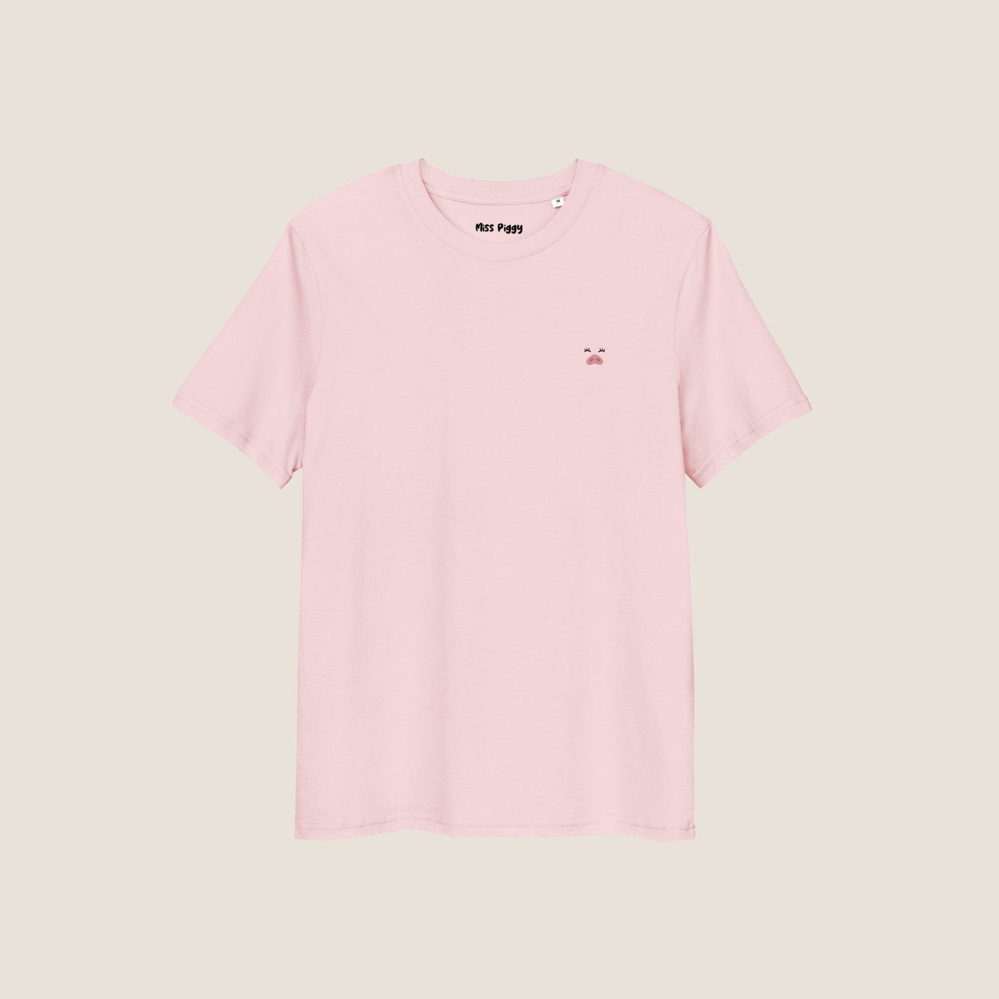 PINK MISS PIGGY Logo Organic T-shirt