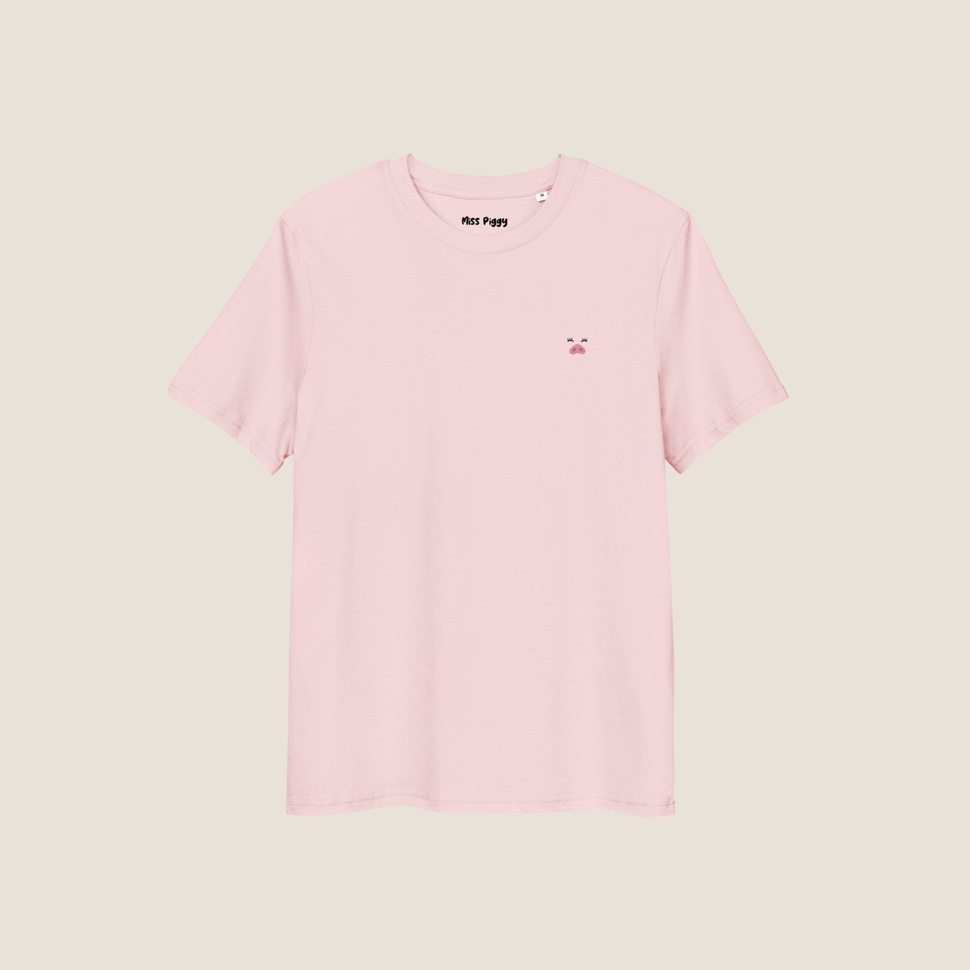 PINK MISS PIGGY Logo Organic T-shirt