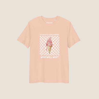 PEACH ICE CREAM Organic T-shirt