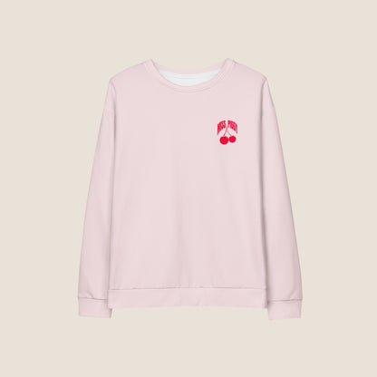 CHERRY recycled sweater pink red