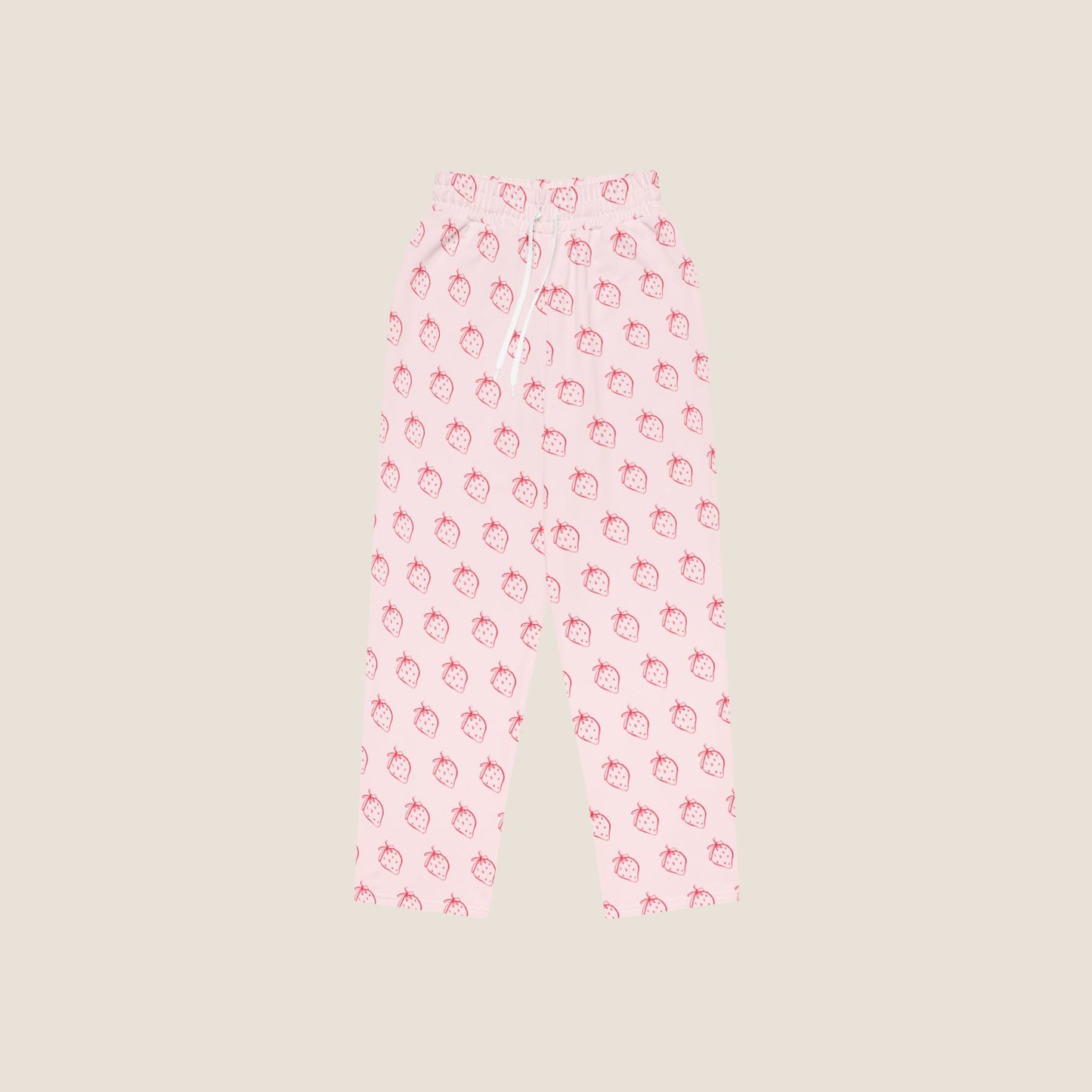 PINK STRAWBERRY Recycled Wide Joggers