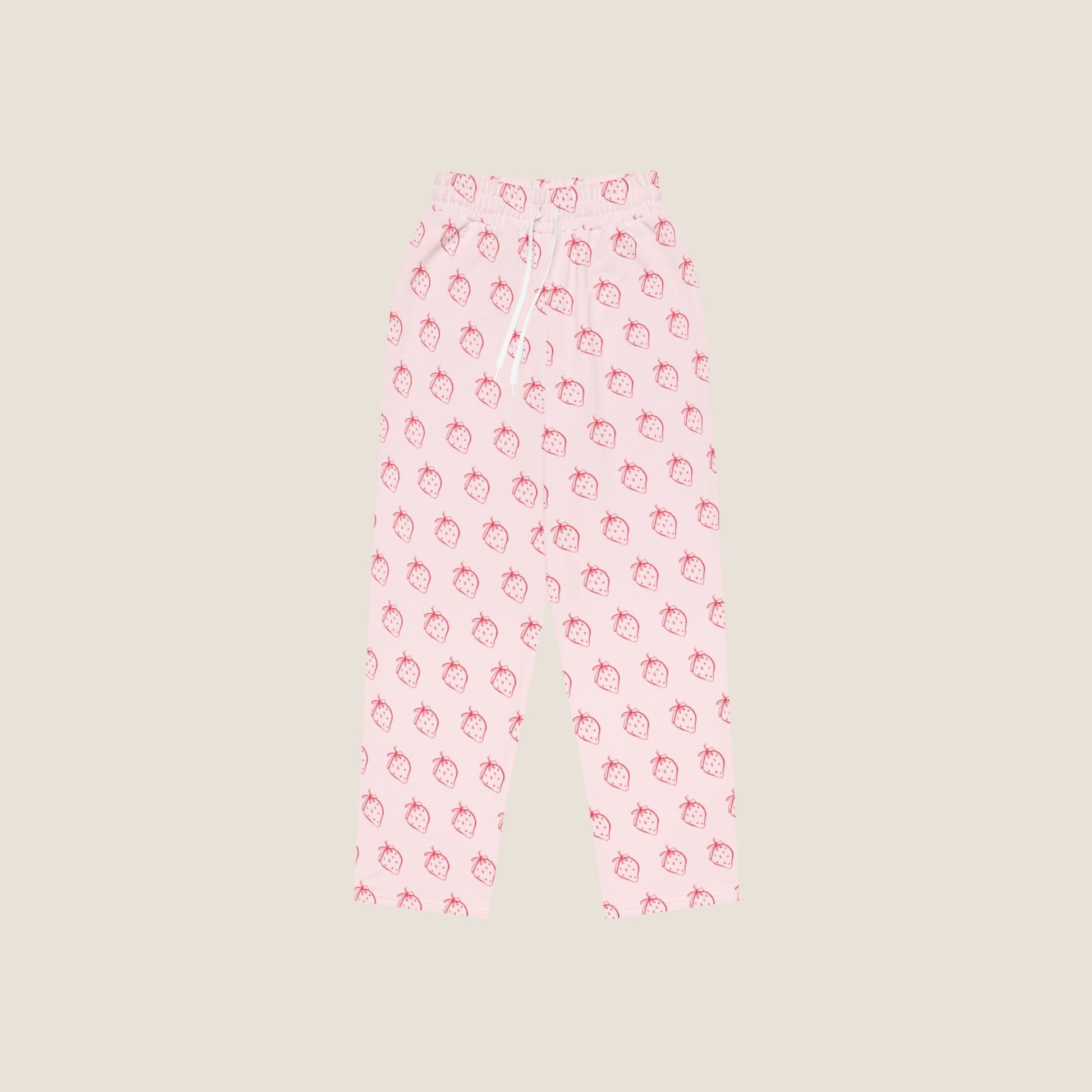 PINK STRAWBERRY Recycled Wide Joggers