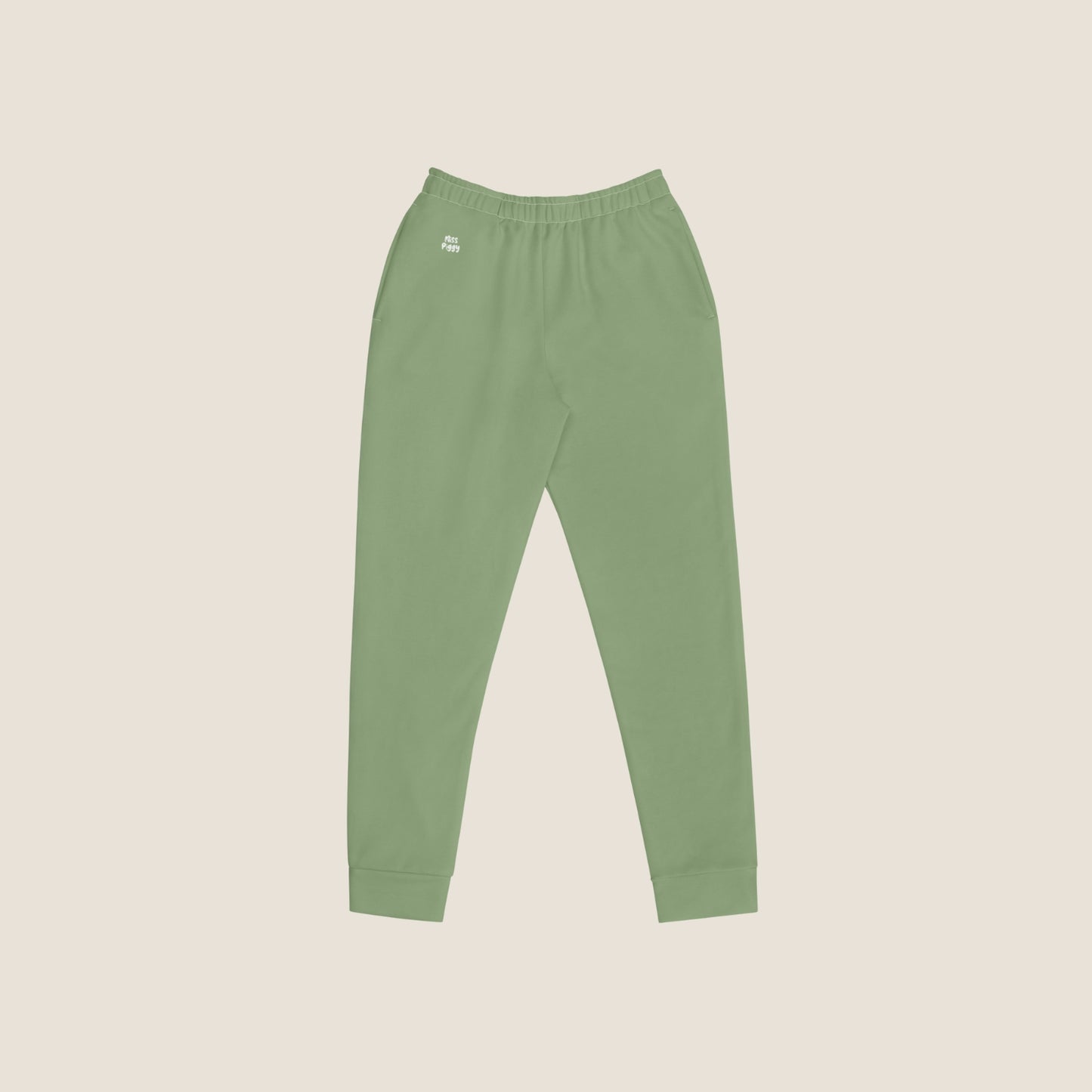 recycled woman jogger in tendril green