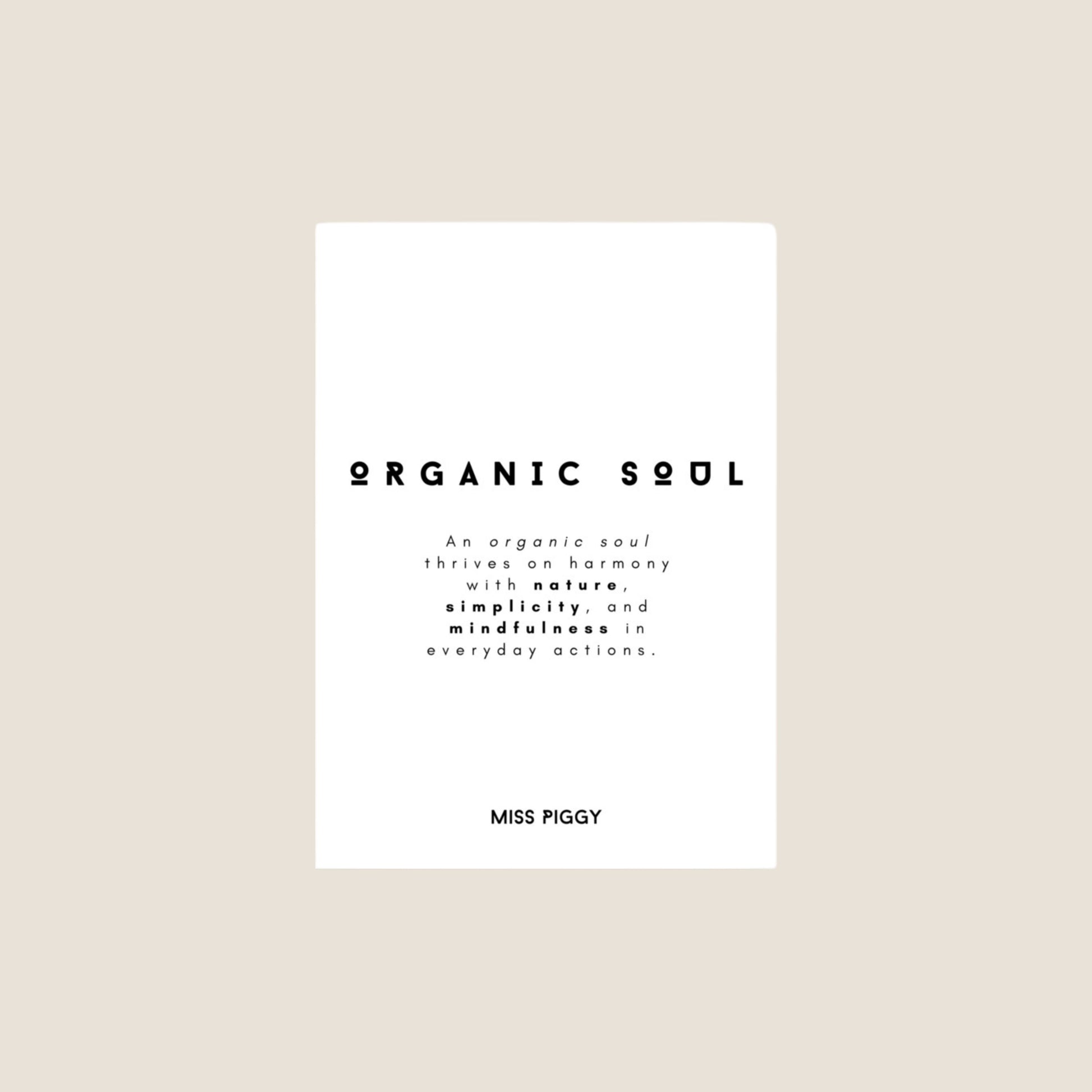 ORGANIC SOUL Poster