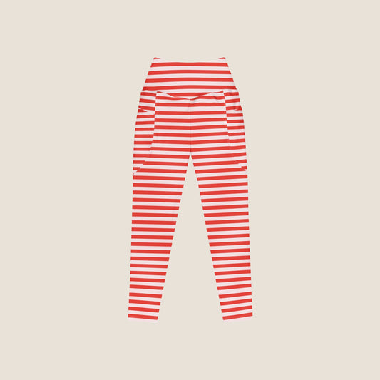 PINK STRIPES Recycled Leggings