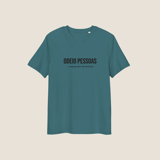 BLUE ODEIO PESSOAS (CHOCOLATES) Organic T-shirt