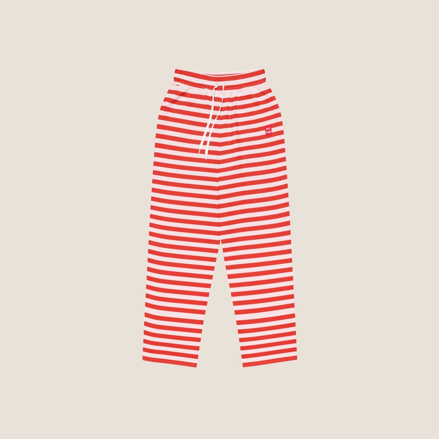 PINK STRIPES Recycled Wide Joggers