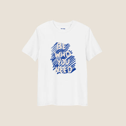 WHITE BE YOU Organic T-shirt