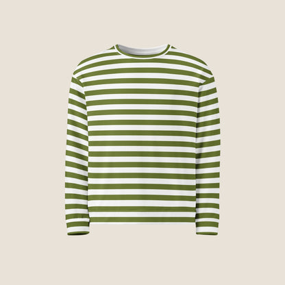 GREEN STRIPES Recycled Sweater