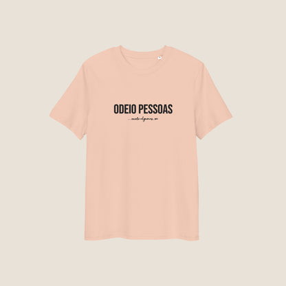 PEACH ODEIO PESSOAS (ALGUMAS) Organic T-shirt