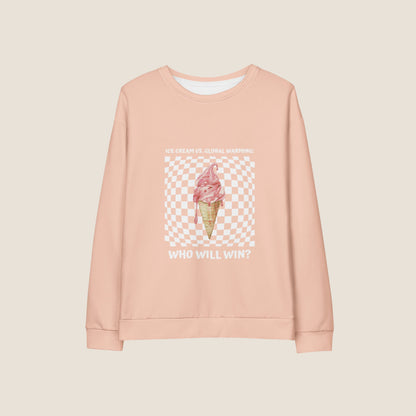 PEACH ICE CREAM Recycled Sweater