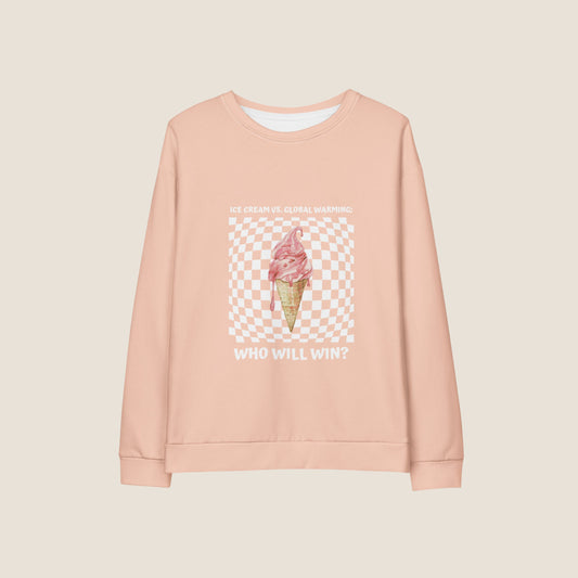 PEACH ICE CREAM Recycled Sweater