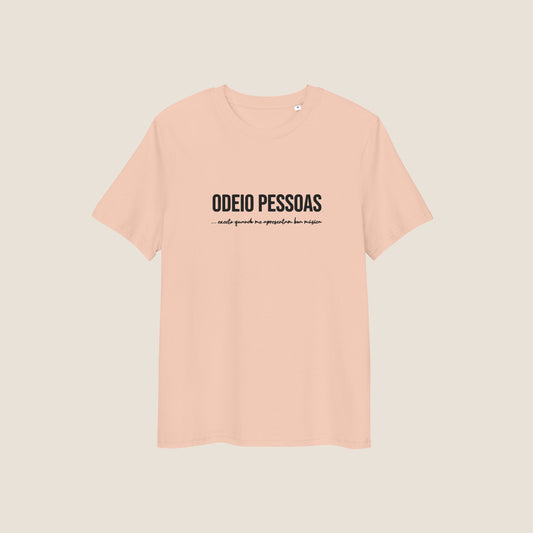 PEACH ODEIO PESSOAS (MUSICA) Organic T-shirt