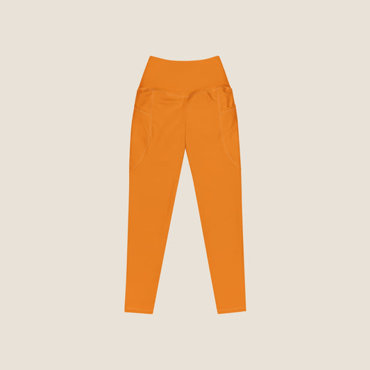 recycled leggings orange