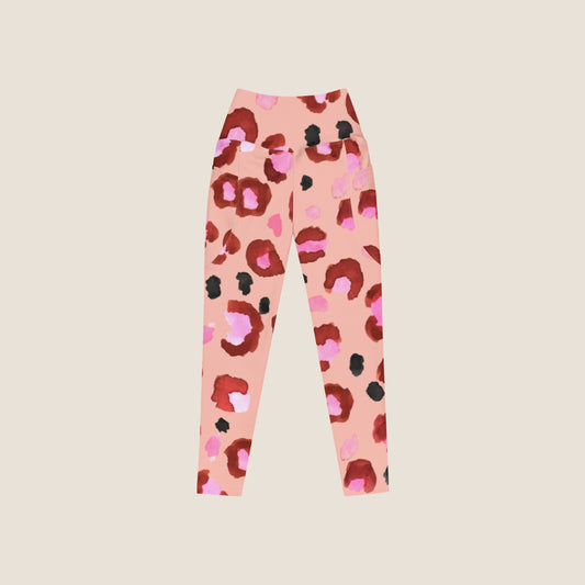 RED PINK recycled leggings