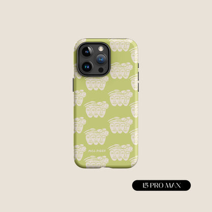 GREEN FACES iPhone® Tough Case