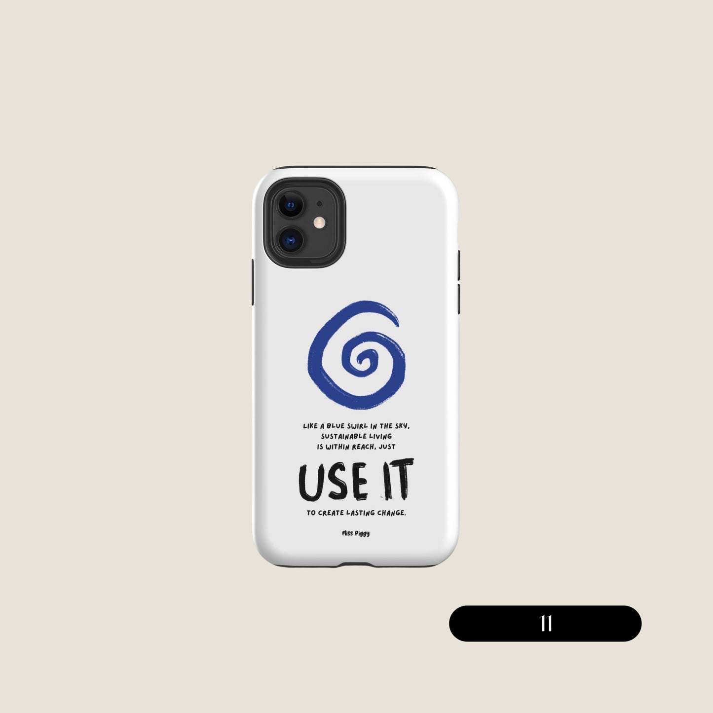 WHITE SWIRL iPhone® Tough Case