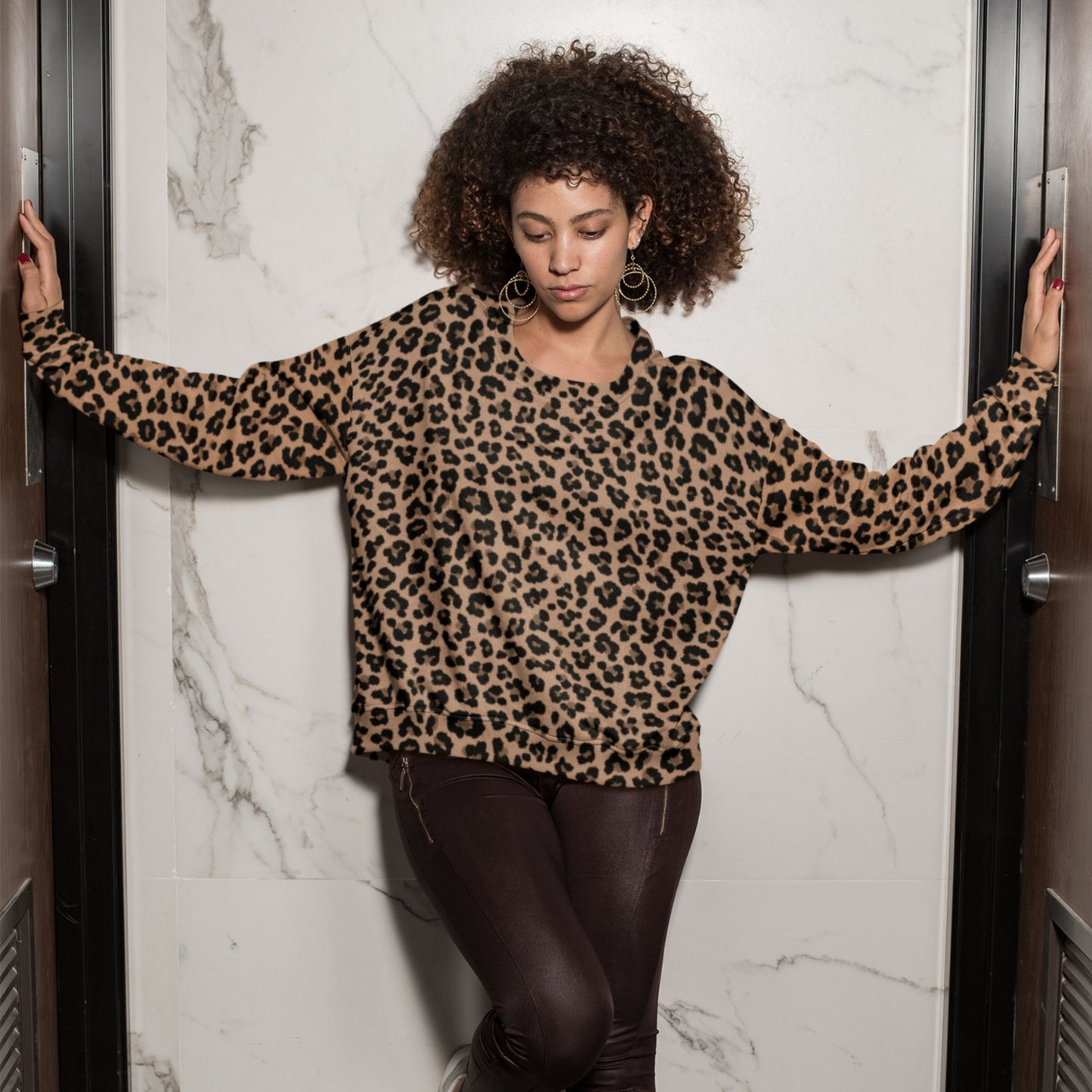 LEOPARD recycled sweater