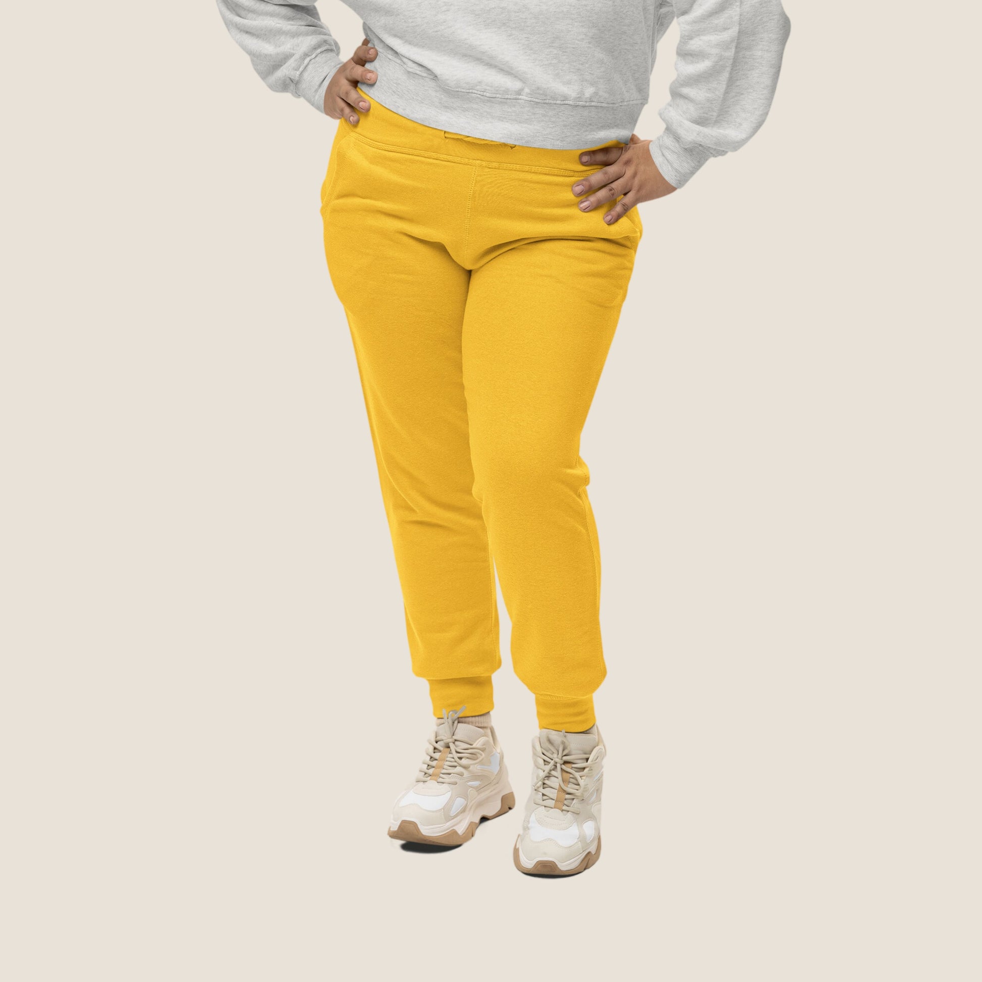 YELLOW GREEN GLAM Recycled Woman Jogger