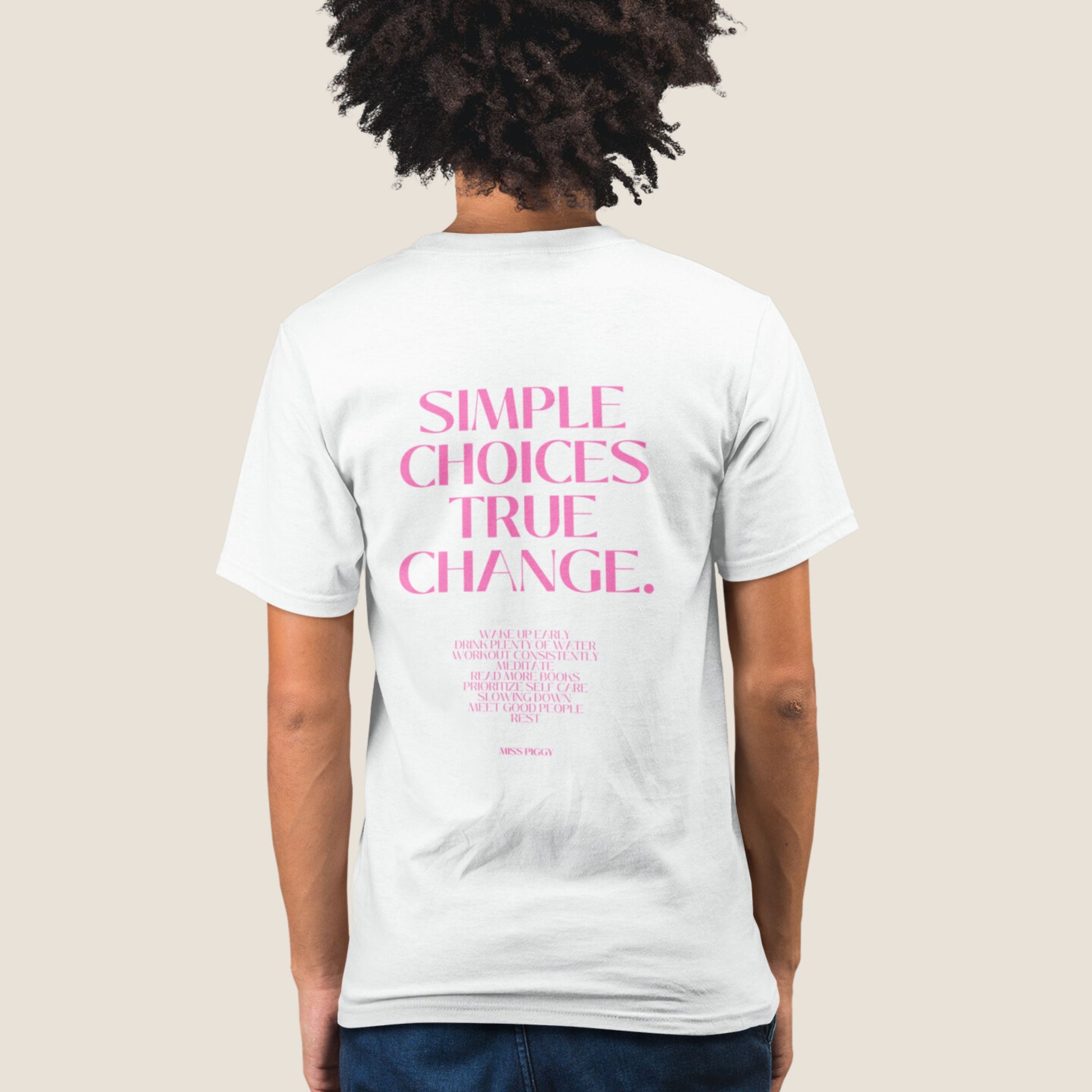 WHITE SIMPLE CHOICES Organic T-shirt