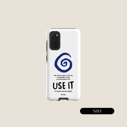 WHITE SWIRL Samsung® Tough Case