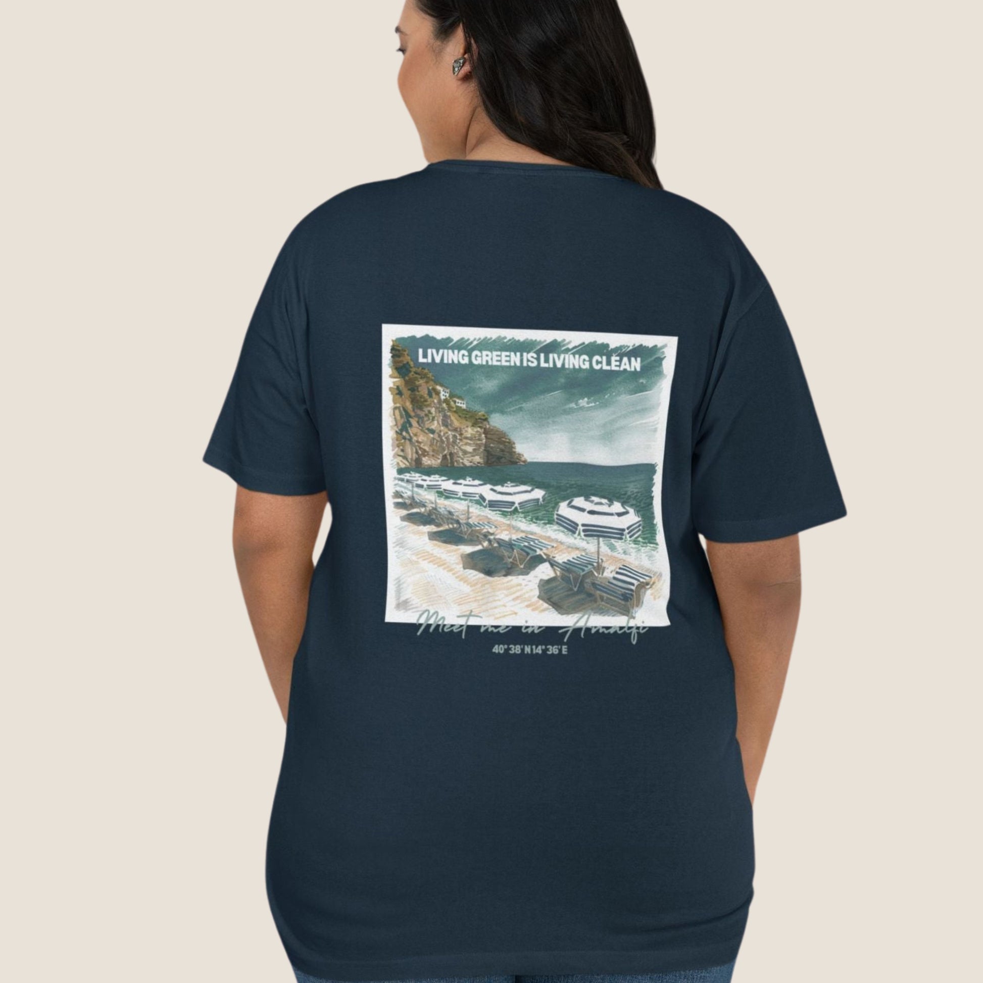 NAVY AMALFI Organic T-shirt