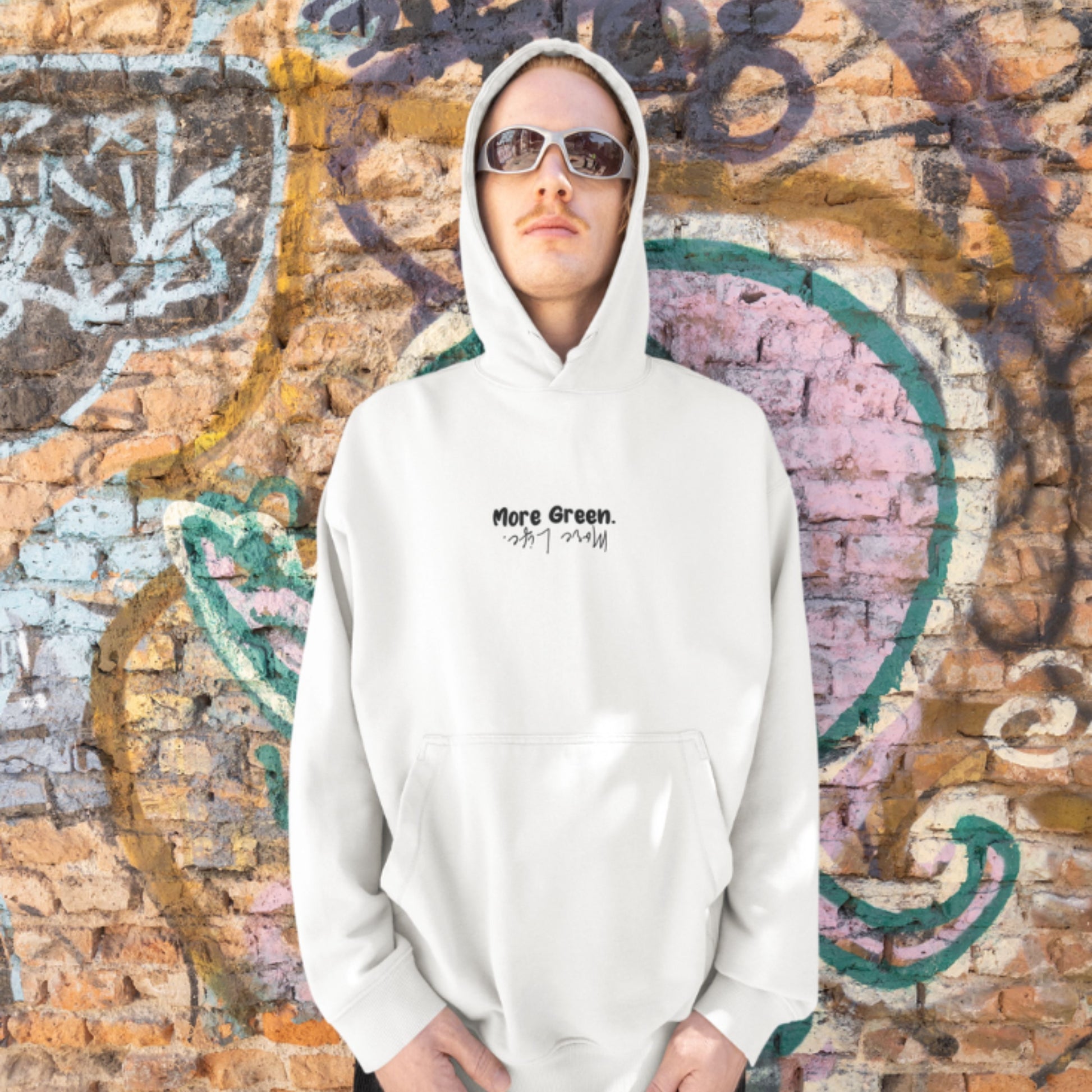 WHITE MORE GREEN Organic Hoodie