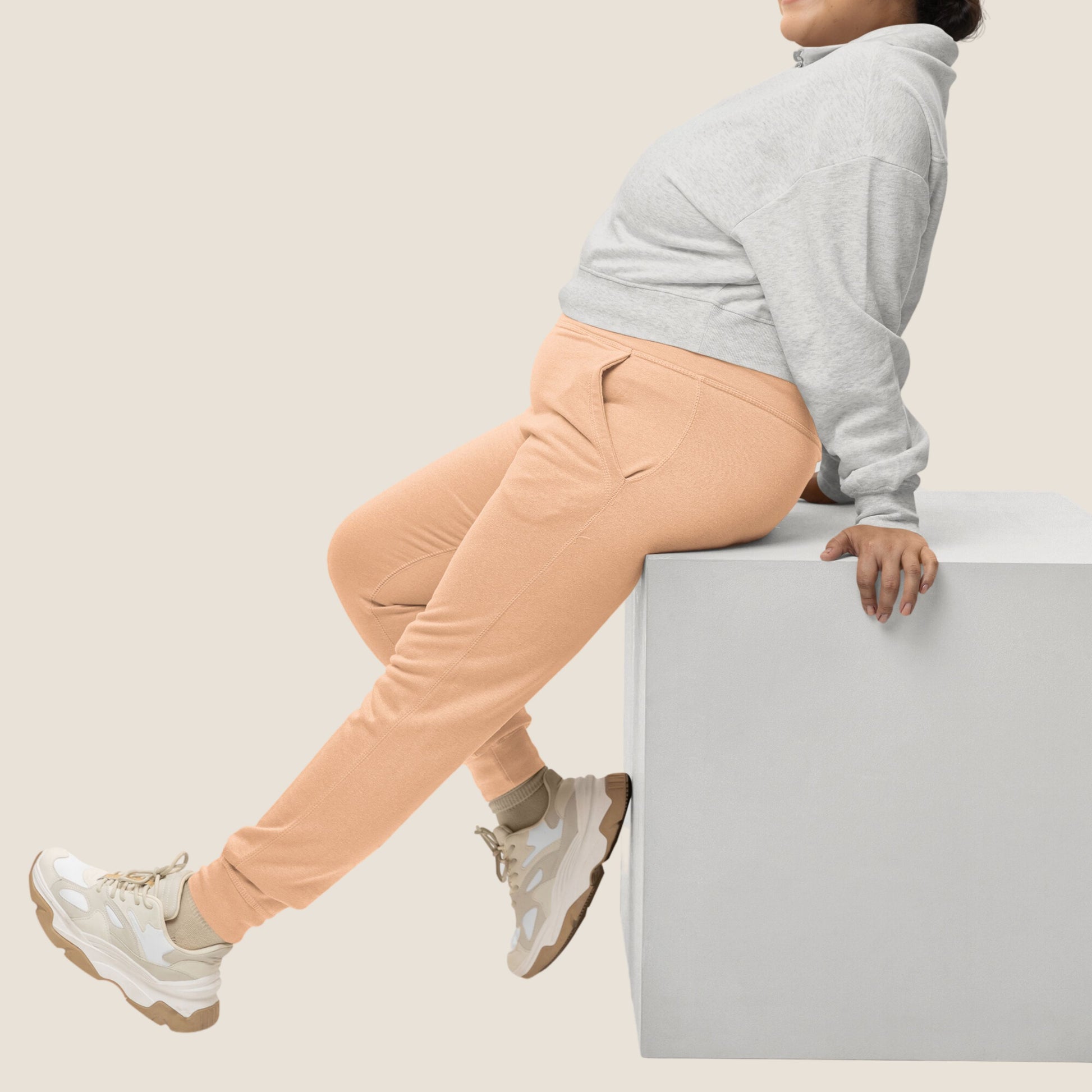 PEACH GREEN GLAM Recycled Woman Jogger