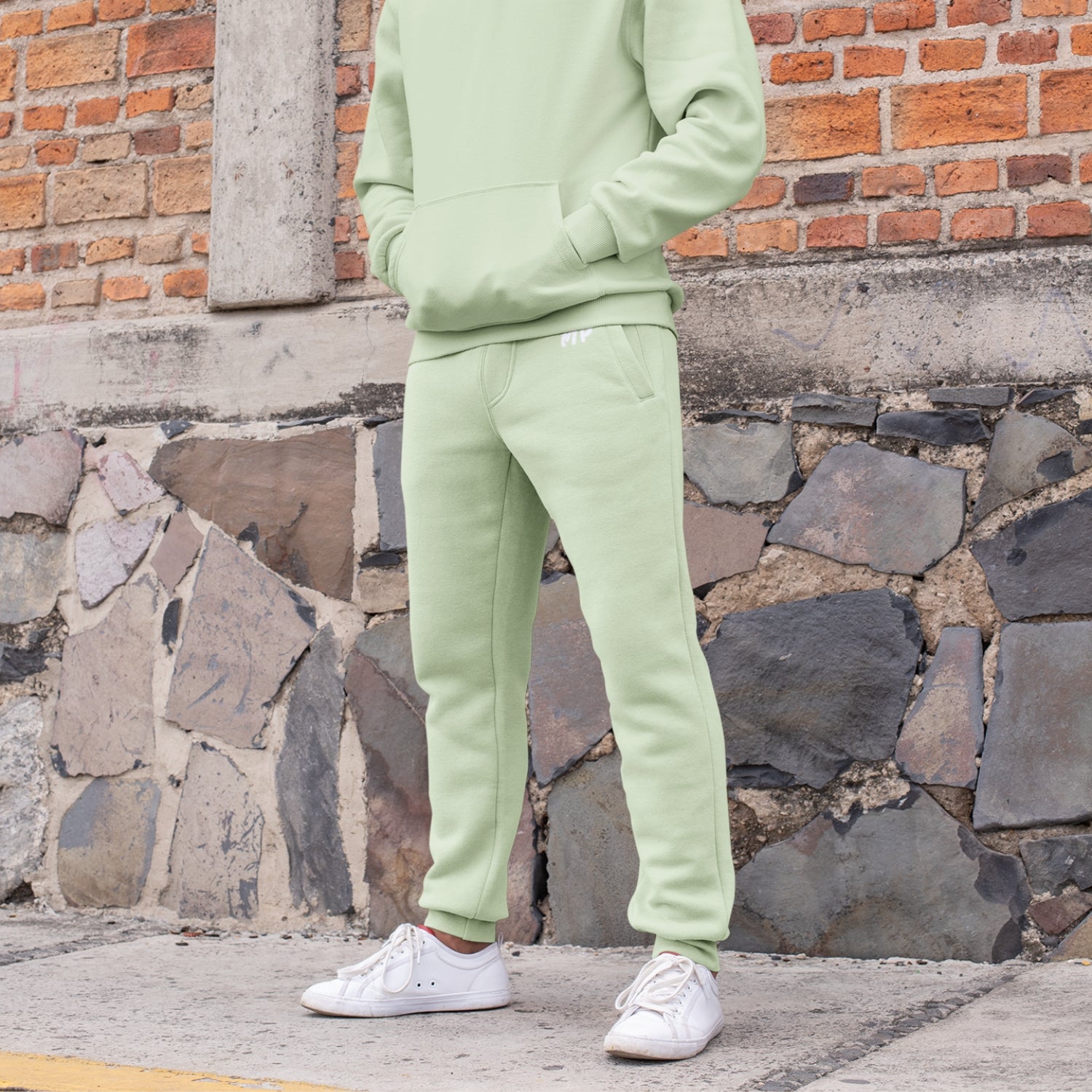 LIME recycled men's joggers