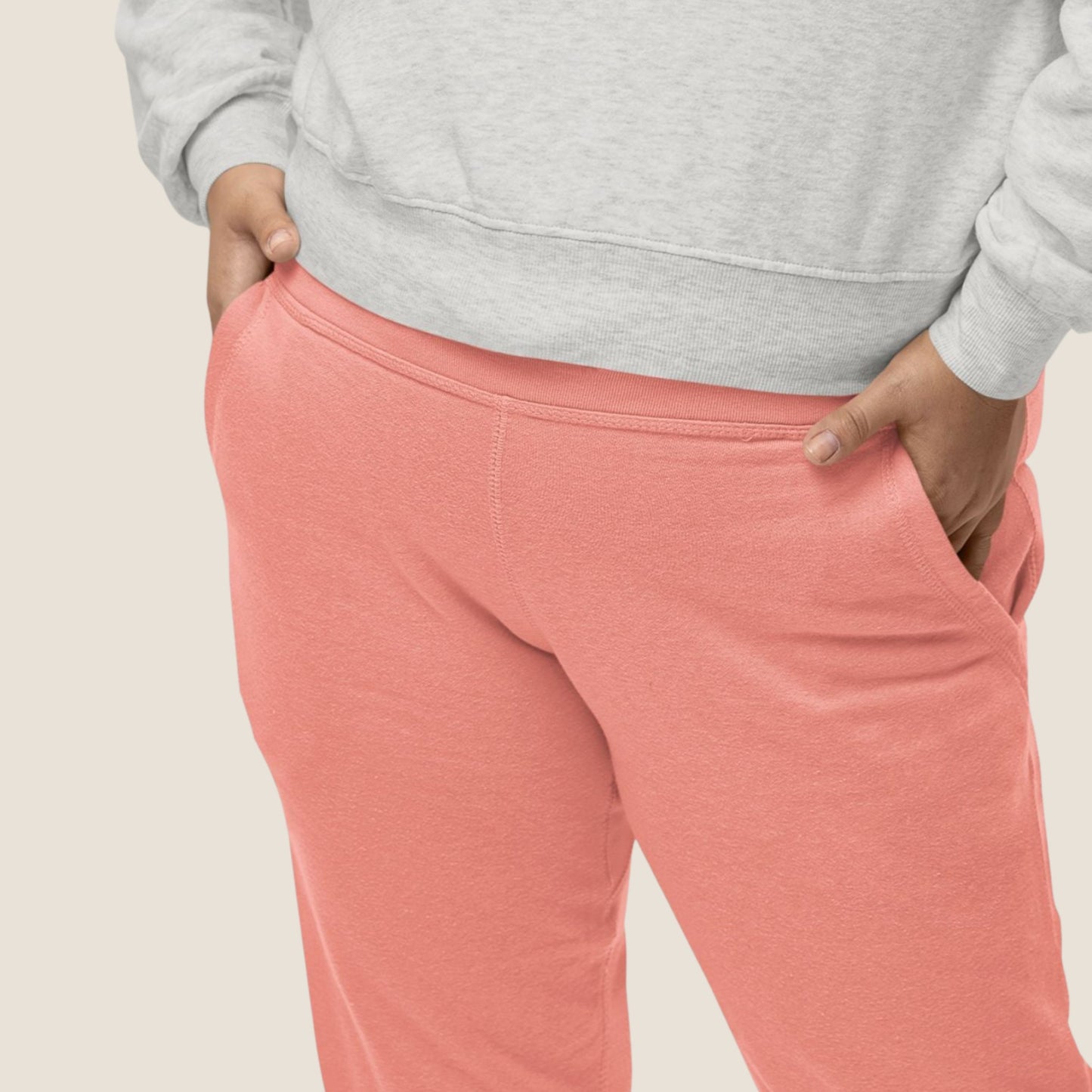 SALMON GREEN GLAM Recycled Woman Jogger