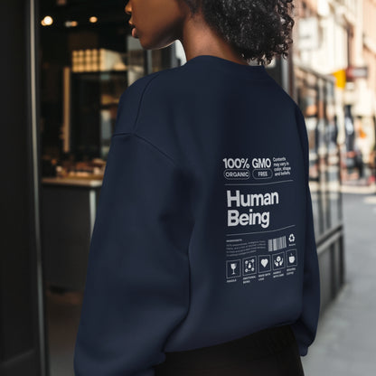 HUMAN BEING Navy Organic Sweater