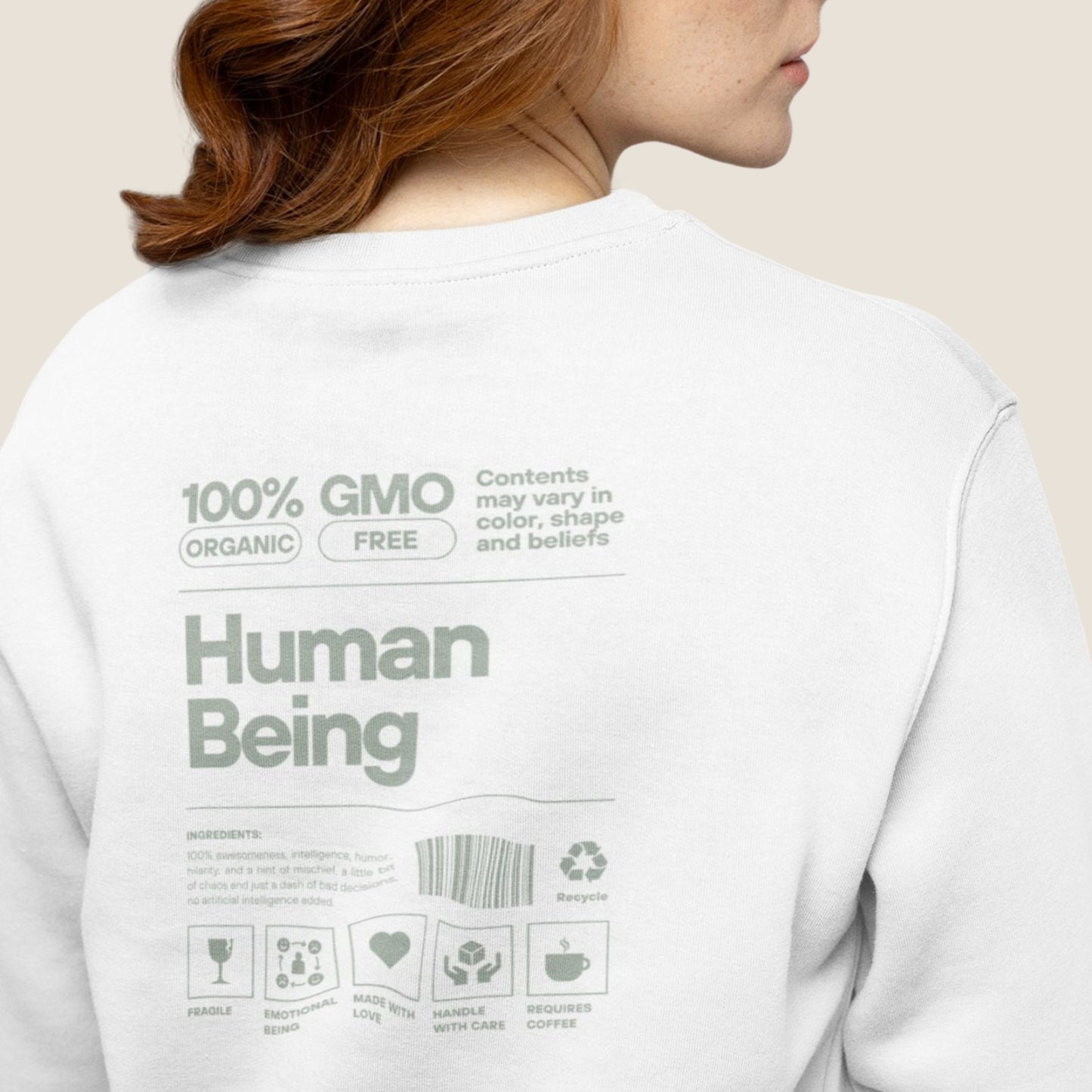 WHITE HUMAN BEING Organic Sweater