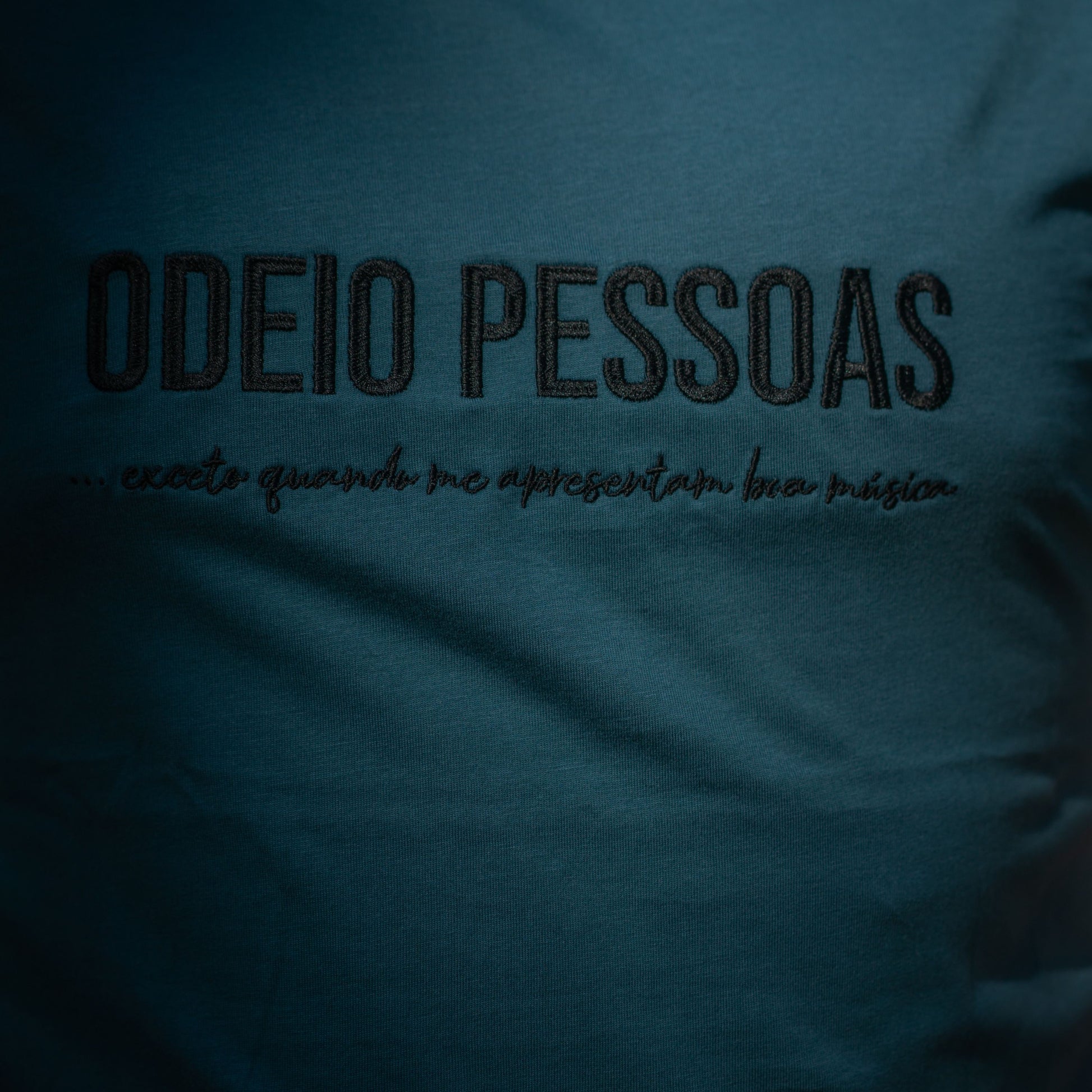 BLUE ODEIO PESSOAS (MUSICA) Organic T-shirt