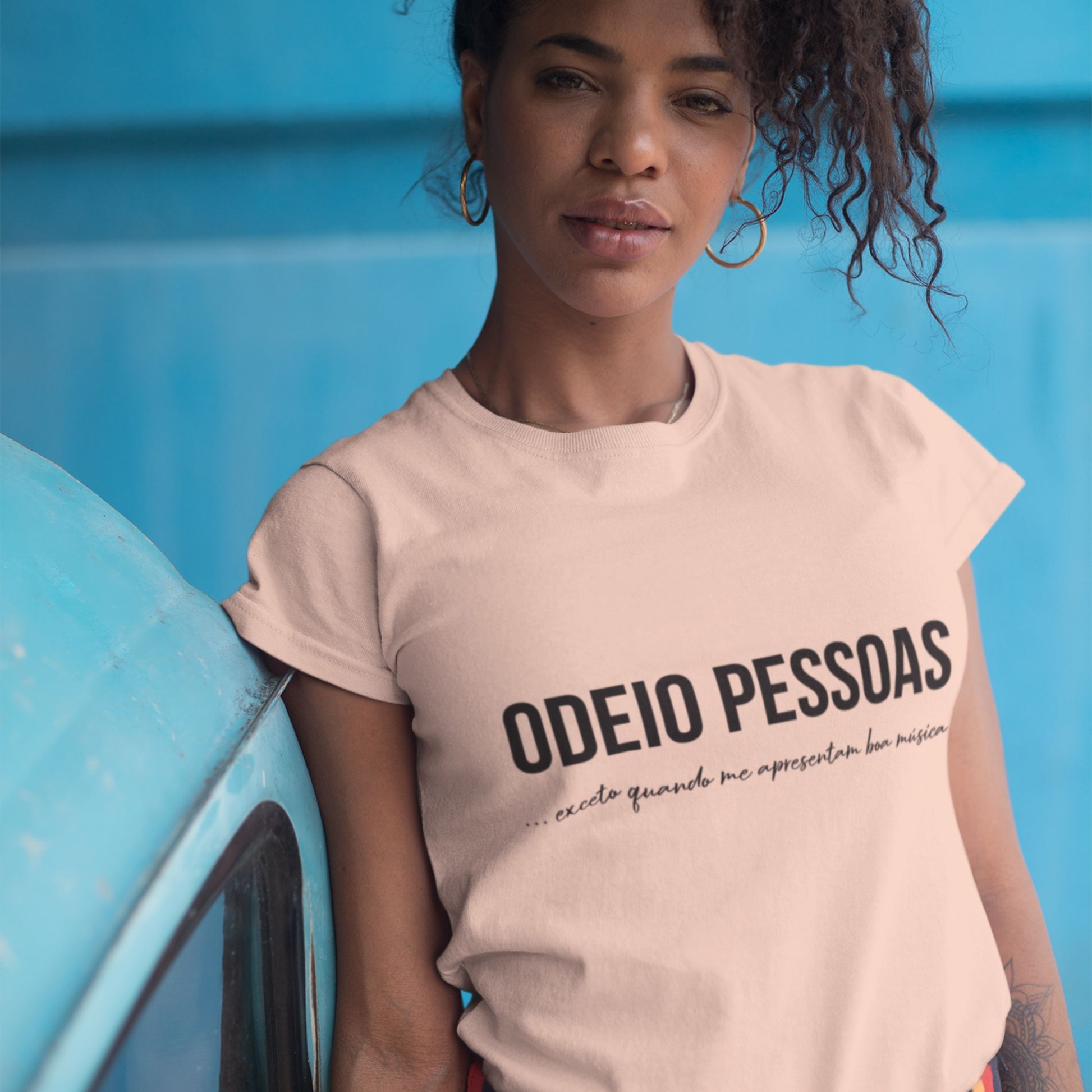 PEACH ODEIO PESSOAS (MUSICA) Organic T-shirt