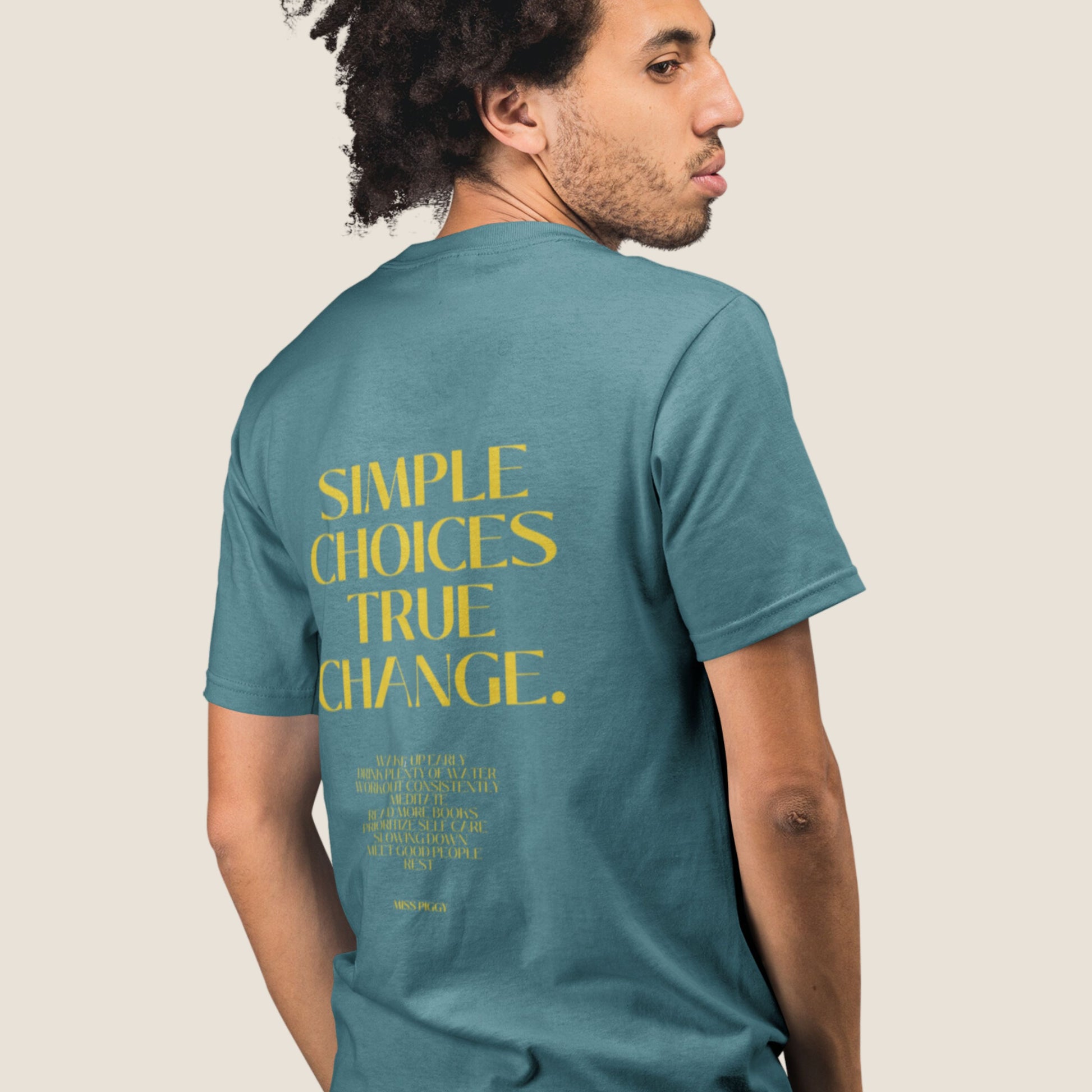 BLUE SIMPLE CHOICES Organic T-shirt