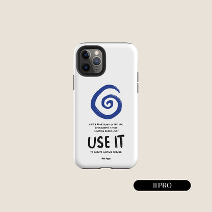 WHITE SWIRL iPhone® Tough Case