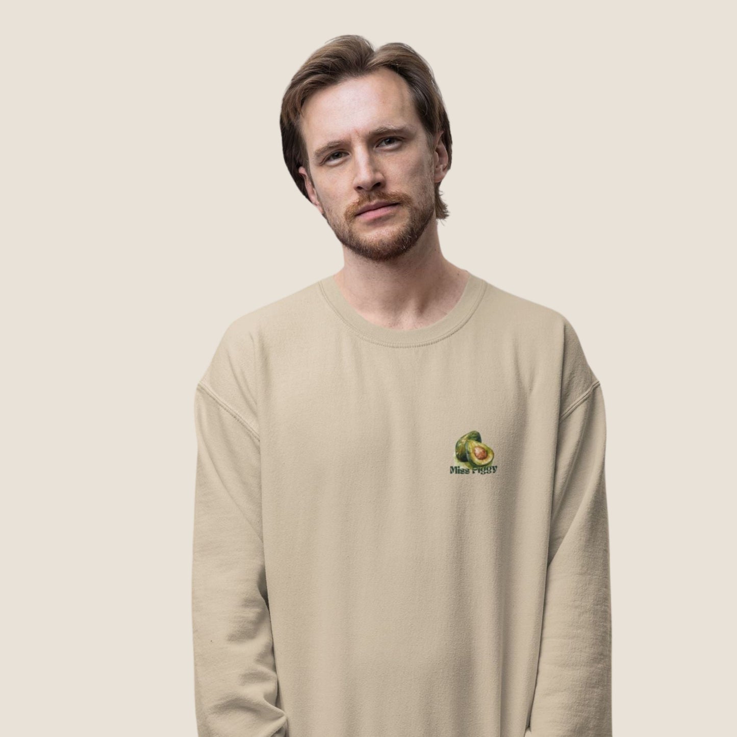 BEIGE AVOCADO Recycled Sweater