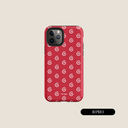 RED SWIRL iPhone® Tough Case