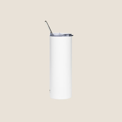 WHITE ODEIO PESSOAS (ALGUMAS) Stainless Steel Tumbler