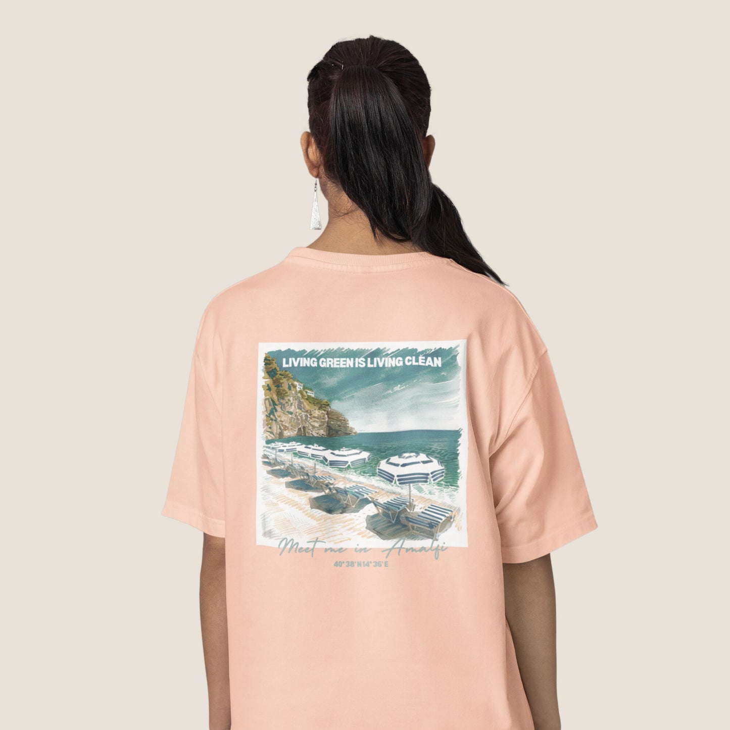 PEACH AMALFI Organic T-shirt