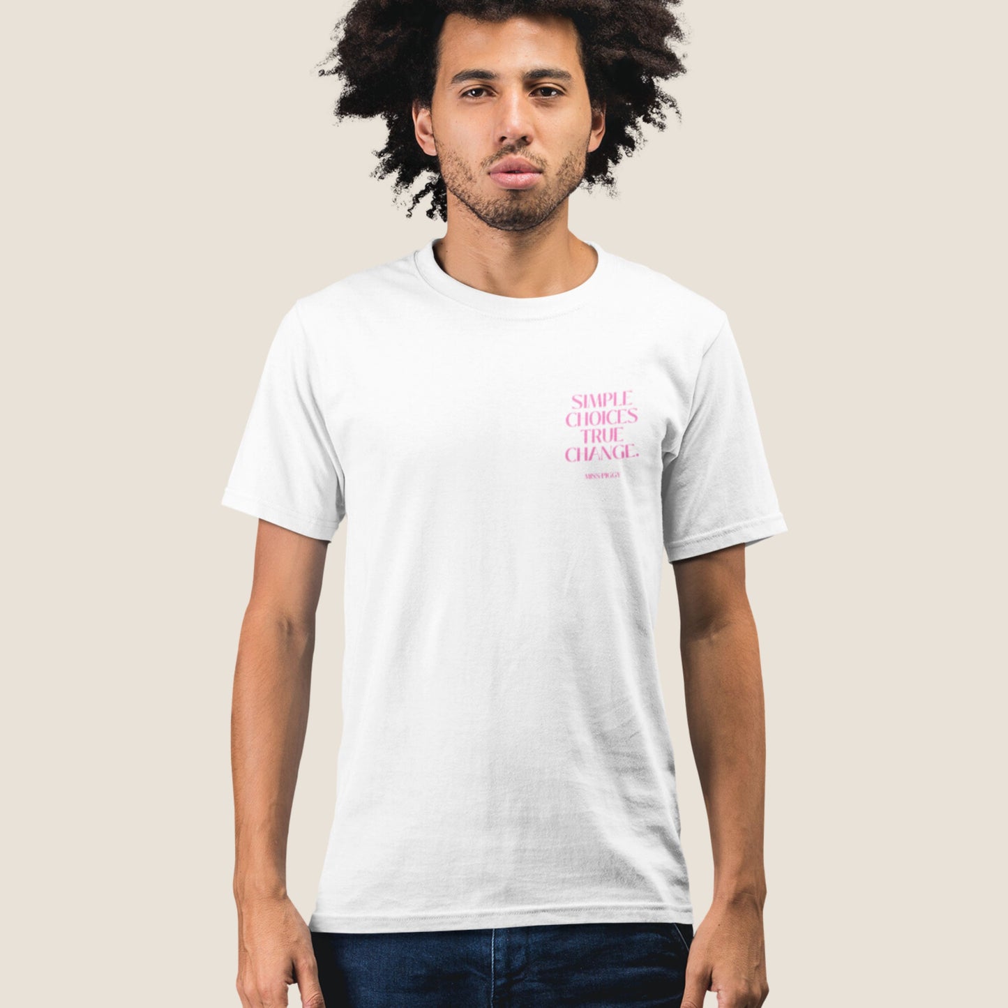 WHITE SIMPLE CHOICES Organic T-shirt