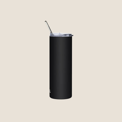 BLACK ODEIO PESSOAS (ALGUMAS) Stainless Steel Tumbler