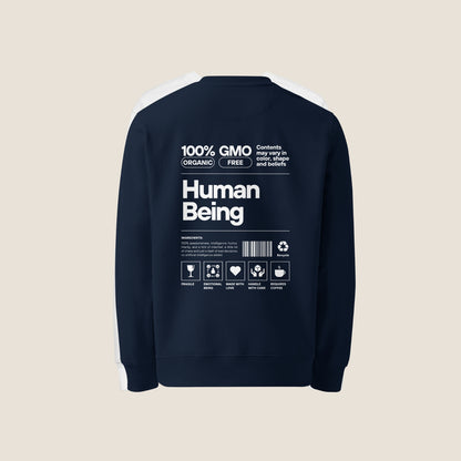 HUMAN BEING Navy Organic Sweater