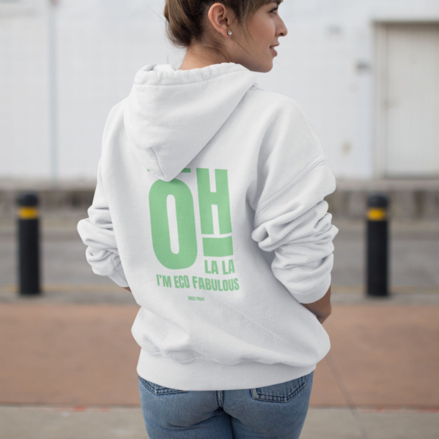 WHITE LALA Organic Hoodie